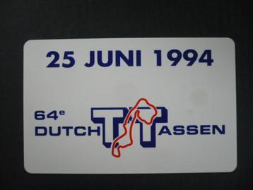  telefoonkaart 64e ditch tt assen 25 juni 1994  beschikbaar voor biedingen