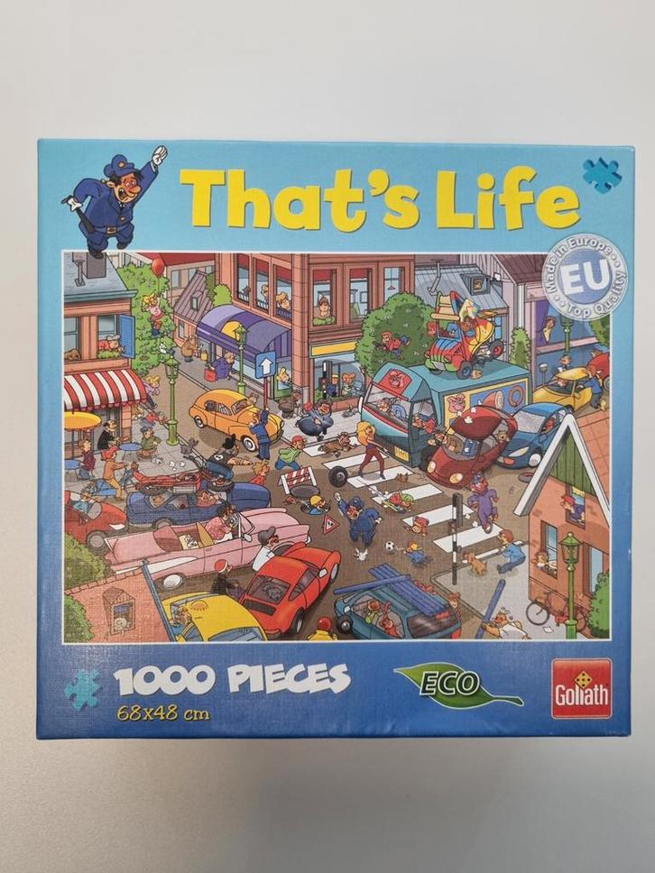 That's Life Legpuzzel 1000 stukjes, Hobby en Vrije tijd, Denksport en Puzzels, Zo goed als nieuw, Legpuzzel, 500 t/m 1500 stukjes