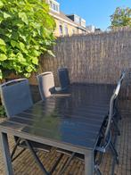 Mooie tuinset Bellagio met zes stoelen, antraciet., Ophalen, Gebruikt, 6 zitplaatsen, Rvs