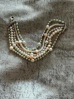 Prachige echte parels armband met zilveren sluiting, Ophalen of Verzenden, Zo goed als nieuw, Wit, Zilver