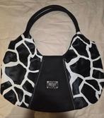 Escarte zwart/witte handtas, Verzenden, Zo goed als nieuw, Zwart, Handtas
