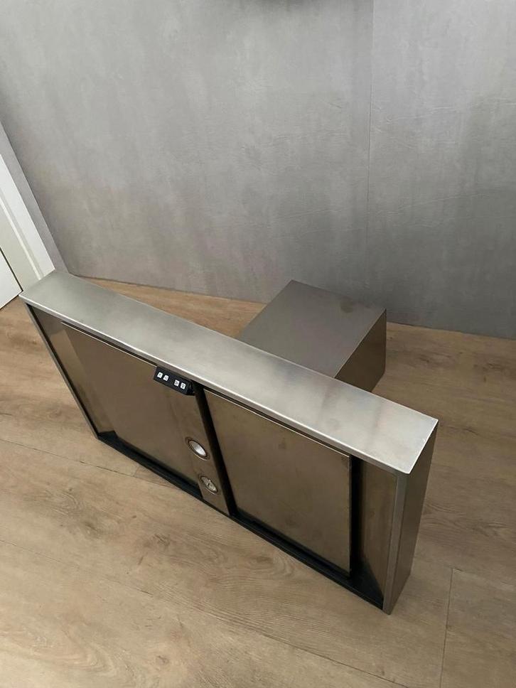 Itho/Novy RVS Afzuigkap met Randafzuiging, Witgoed en Apparatuur, Afzuigkappen, Wandschouwkap, Ophalen of Verzenden