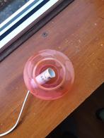 Vintage roze IKEA knubbig, Gebruikt, Ophalen of Verzenden, Glas, Roze