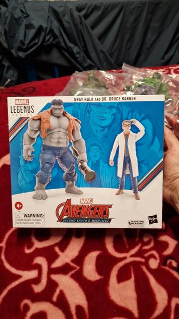 Marvel legends Grey Hulk and Bruce Banner,marvel select,Neca beschikbaar voor biedingen