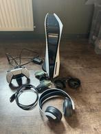 PS5 Disc + Headset, Controller, Oplaadstation, Spelcomputers en Games, Spelcomputers | Sony PlayStation 5, Ophalen, Gebruikt, Playstation 5