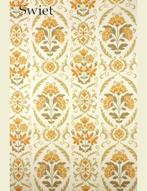 3684 Oker barok retro behang bloemen klassiek vintage swiet, Verzenden
