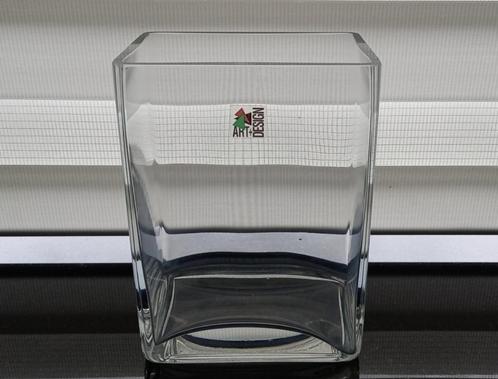 Glazen vaas accu model, Huis en Inrichting, Woonaccessoires | Vazen, Zo goed als nieuw, Overige kleuren, Minder dan 50 cm, Glas