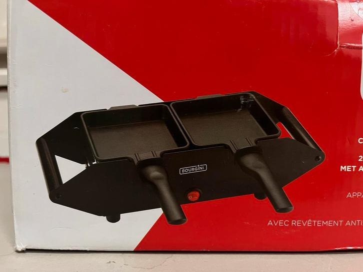 Nieuw! Bourgini Compact Gourmette 2p - Nieuwstaat!, Witgoed en Apparatuur, Gourmetstellen, Zo goed als nieuw, Minder dan 4 personen
