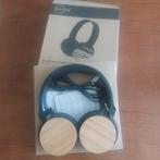 BRAINZ Bluetooth Koptelefoon - Hout Design, Audio, Tv en Foto, Koptelefoons, Overige merken, Bluetooth, Zo goed als nieuw, Op oor (supra aural)