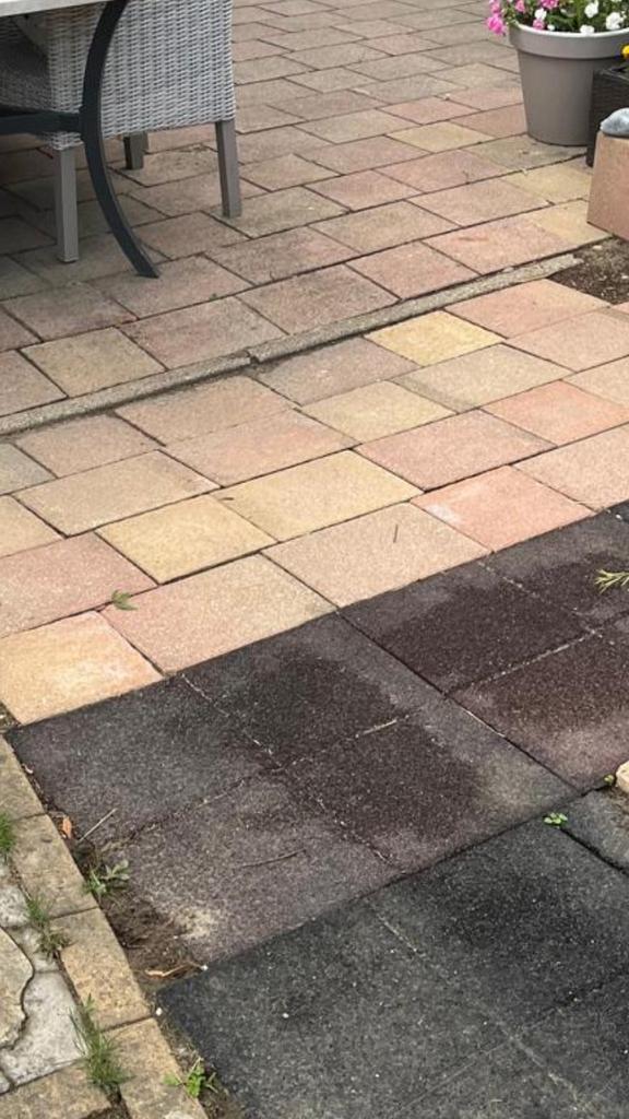 Terras tegels bestrating/partij mediterane  kleuren 32-42 m2, Tuin en Terras, Tegels en Klinkers, Gebruikt, Terrastegels, Beton