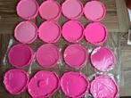 Partij 16 silicone epoxy mallen onderzetters geode, Hobby en Vrije tijd, Ophalen of Verzenden, Zo goed als nieuw, Materiaal