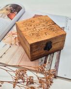 Houten Sieradendoos Handwerk - Rustieke Uitstraling, Ophalen of Verzenden
