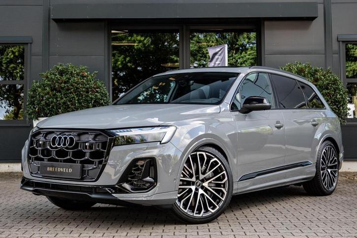 Audi SQ7 4.0 TFSI 507pk 7p Nardo Grey, Keramisch, B&O Advanc, Auto's, Audi, Te koop, SQ7, 360° camera, 4x4, ABS, Achteruitrijcamera