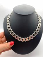 V5 Prachtige zilveren ketting gourmet schakel, Sieraden, Tassen en Uiterlijk, Kettingen, Ophalen of Verzenden, X, Zilver, Zilver