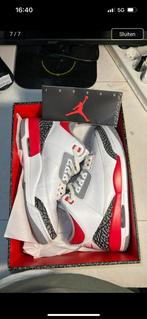 Jordan 3 fire red, Wit, Nieuw, Ophalen of Verzenden, Sneakers of Gympen