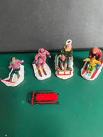 Lemax Figuren Skiërs en op de slee, Diversen, Kerst, Ophalen of Verzenden, Gebruikt