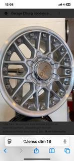 Lenso Dtm wielen 4x100 18inch et 35, 18 inch, Ophalen of Verzenden, Band(en), Zomerbanden