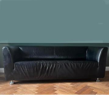 Gelderland bank 4800 zwart leer 2,5 zits beschikbaar voor biedingen