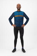 Fietskledingset Rogelli Stripe Blauw/Oranje l, Verzenden, Info@gowapromotions.com, Nieuw, 4838gt