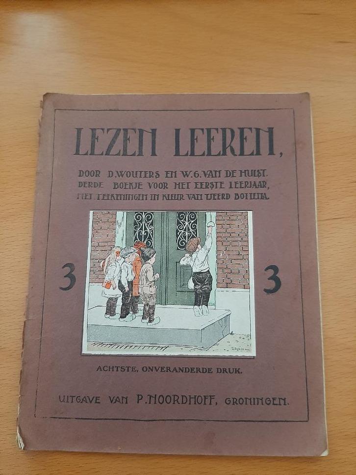 Lezen Leeren ,  leesboekjes  100 jaar oud, Antiek en Kunst, Antiek | Boeken en Bijbels, Ophalen of Verzenden