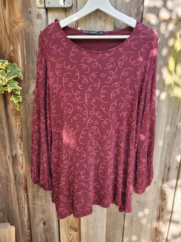  Gudrun Sjödén shirt burgundy mt XL beschikbaar voor biedingen