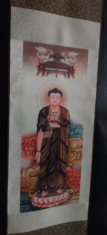 Buddha - op zijjden rol - Giclee  beschikbaar voor biedingen