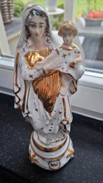 Antiek Maria met Kind Beeld - Porselein, Ophalen of Verzenden