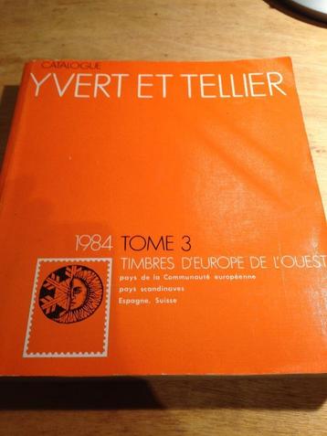 Catalogus Yvert et Tellier 1984 Tome 3 - West Europa beschikbaar voor biedingen