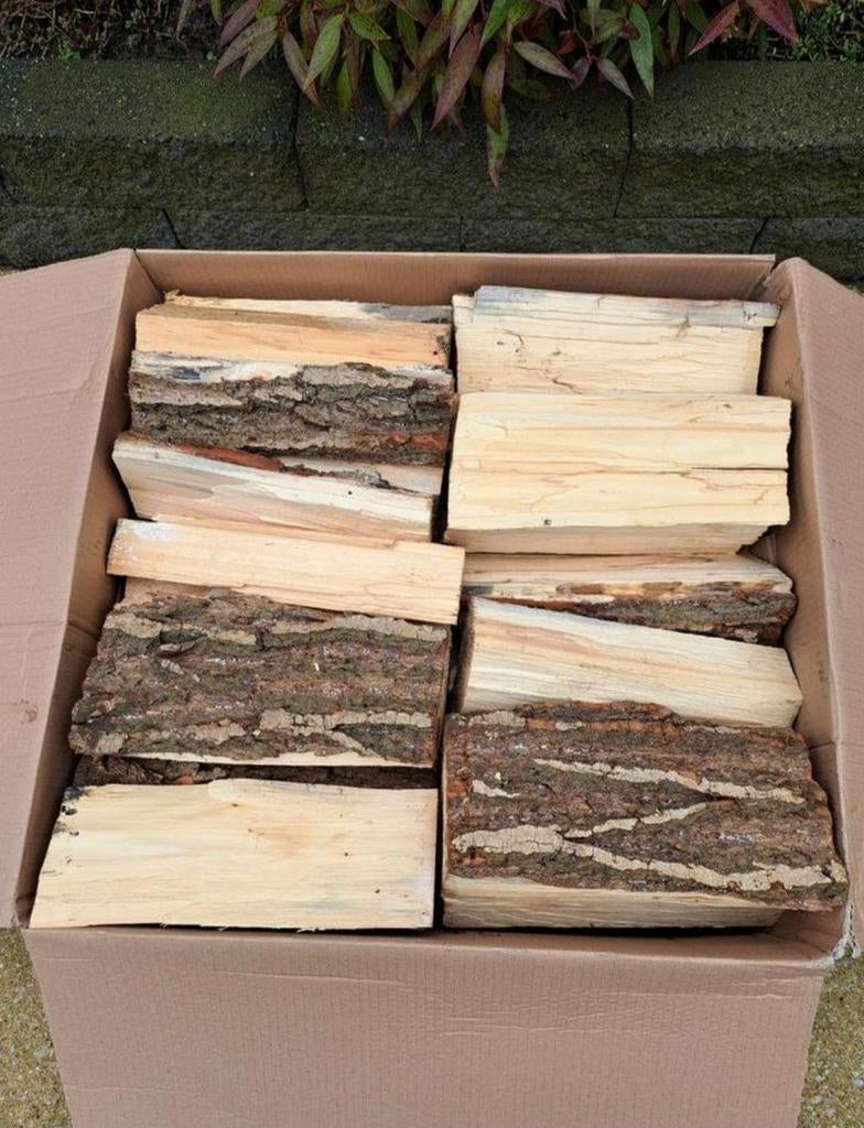 🔥GEKLOOFD HOUT HAARDHOUT STOOKHOUT VUURKORF KACHELHOUT 🔥, Tuin en Terras, Haardhout, Minder dan 3 m³, Ophalen, Blokken
