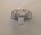 NIEUWE Otis ring staal met diamantjes Maat 21.4, Sieraden, Tassen en Uiterlijk, Ringen, 20 of groter, IJzer of Staal, Nieuw, Ophalen of Verzenden