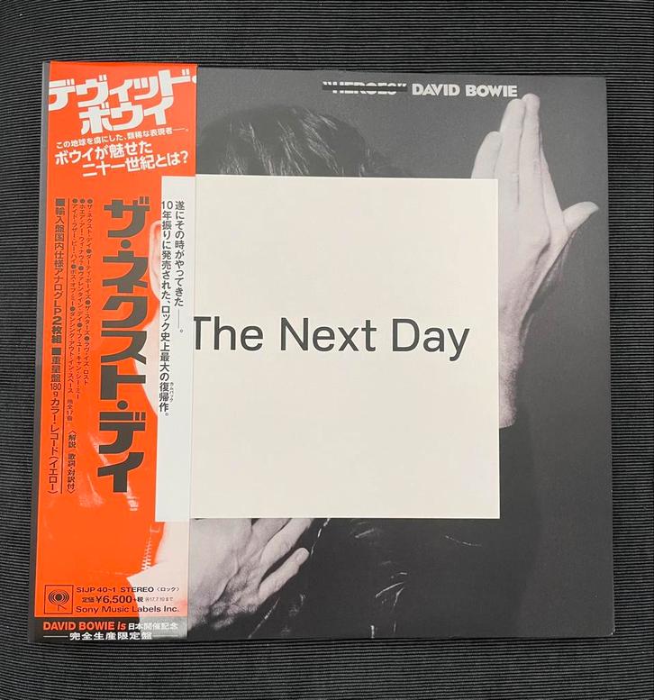 David Bowie - The Next Day - Japan GEEL vinyl - 2LP - ZGAN, Cd's en Dvd's, Vinyl | Rock, Zo goed als nieuw, Poprock, 12 inch, Ophalen of Verzenden