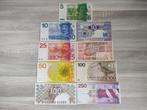 Set guldenbiljetten 5 t/m 250 gulden (9 stuks), Postzegels en Munten, Bankbiljetten | Nederland, 250 gulden, Ophalen of Verzenden