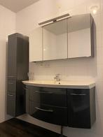 Complete Badkamermeubel met Spiegelkast | 120 cm | hoge kast, Huis en Inrichting, Ophalen, Zo goed als nieuw