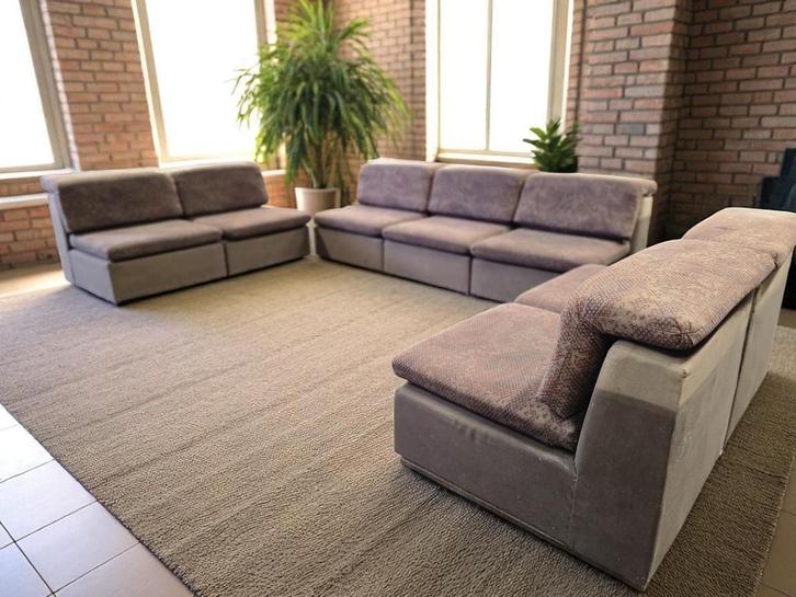 vintage 7 delige modulaire zetel / salon / canapé, Huis en Inrichting, Banken | Complete zithoeken, Ophalen