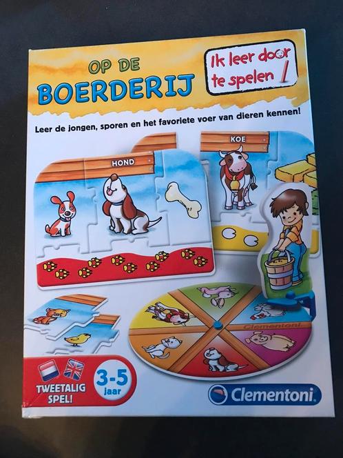 Clementoni - op de boerderij, Kinderen en Baby's, Speelgoed | Educatief en Creatief, Zo goed als nieuw, Ontdekken, Ophalen of Verzenden