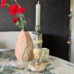 Kandelaar onyx marmer vintage, Ophalen of Verzenden, Zo goed als nieuw, Overige materialen, Minder dan 25 cm