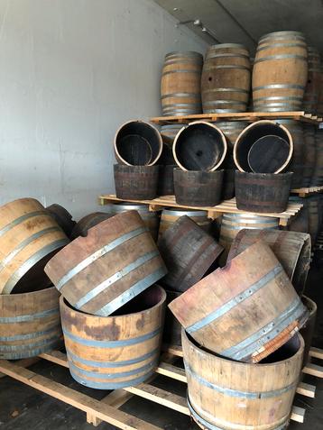 Bloembak waterbak van EIKEN Wijn / Whisky vaten beschikbaar voor biedingen