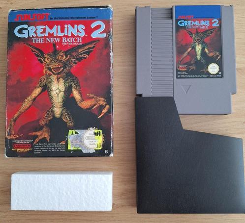 Gremlins 2 (cart + doos) - NES, Spelcomputers en Games, Games | Nintendo NES, Gebruikt, Avontuur en Actie, 1 speler, Ophalen of Verzenden
