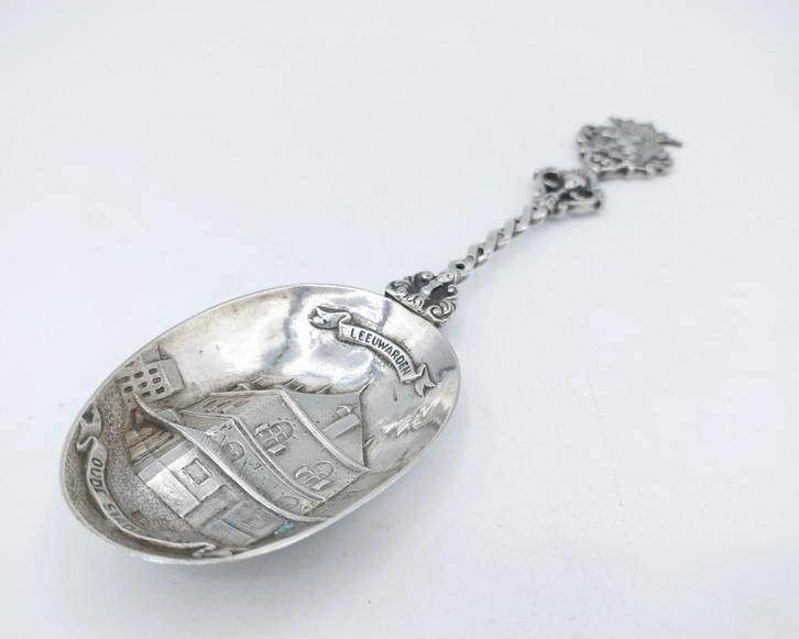 Zilveren gelegenheidslepel, W.J. Dumerniet, Leeuwarden, 1928, Antiek en Kunst, Antiek | Goud en Zilver, Zilver, Verzenden