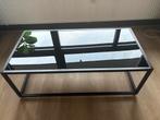 Zwarte Glazen Salontafel - Goede Staat, Ophalen, Gebruikt, 100 tot 150 cm, 50 tot 100 cm