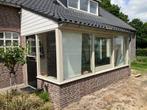 Serre tuinkamer overkapping met schuifraam opbouw Iroko, Tuin en Terras, Ophalen, Gebruikt, Serre