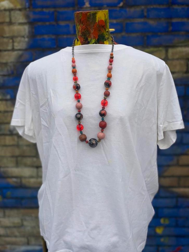 Ibiza Boho bohemien Ketting, Sieraden, Tassen en Uiterlijk, Kettingen, Zo goed als nieuw, Overige materialen, Overige kleuren