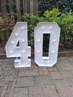 Grote cijfers met lampjes - 40, Ophalen, Zo goed als nieuw, Feestelijk