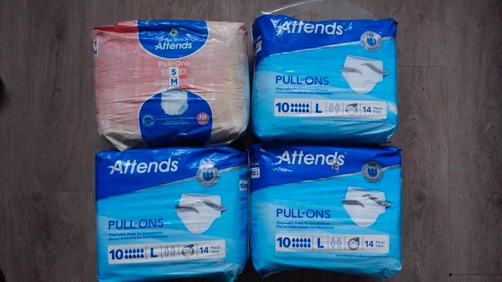 Nieuw Attends Luiers /incontinentie broekjes pull-ons 10, Diversen, Verpleegmiddelen, Zo goed als nieuw, Ophalen of Verzenden