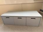 Vt wonen kistbank store grijs lade kast, Ophalen, Gebruikt, 100 tot 150 cm, 3 of 4 laden