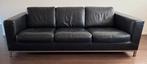 Zadellederen designbank Machalke 3,5-zits – zwart, Huis en Inrichting, Ophalen, Driepersoons, 75 tot 100 cm, Design, tijdloos, modern, comfort, praktisch