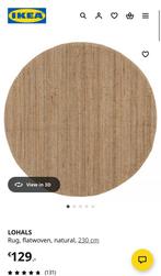 Ikea Lohals Rug - 230cm, Huis en Inrichting, Stoffering | Tapijten en Kleden, Ophalen, Beige, Rond, Zo goed als nieuw