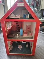 Ouderwets poppenhuis van hout, Kinderen en Baby's, Speelgoed | Poppenhuizen, Poppenhuis, Gebruikt, Ophalen