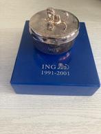 Te koop : zilveren schaaltje ING 1991-2001, Zilver, Ophalen
