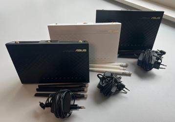 Asus RT-AC68U AC1900 AI Mesh Router - 3stuks: 2xzwart, 1xwit beschikbaar voor biedingen